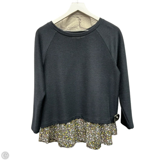 Top Long Sleeve By Loft In Navy, Size: M