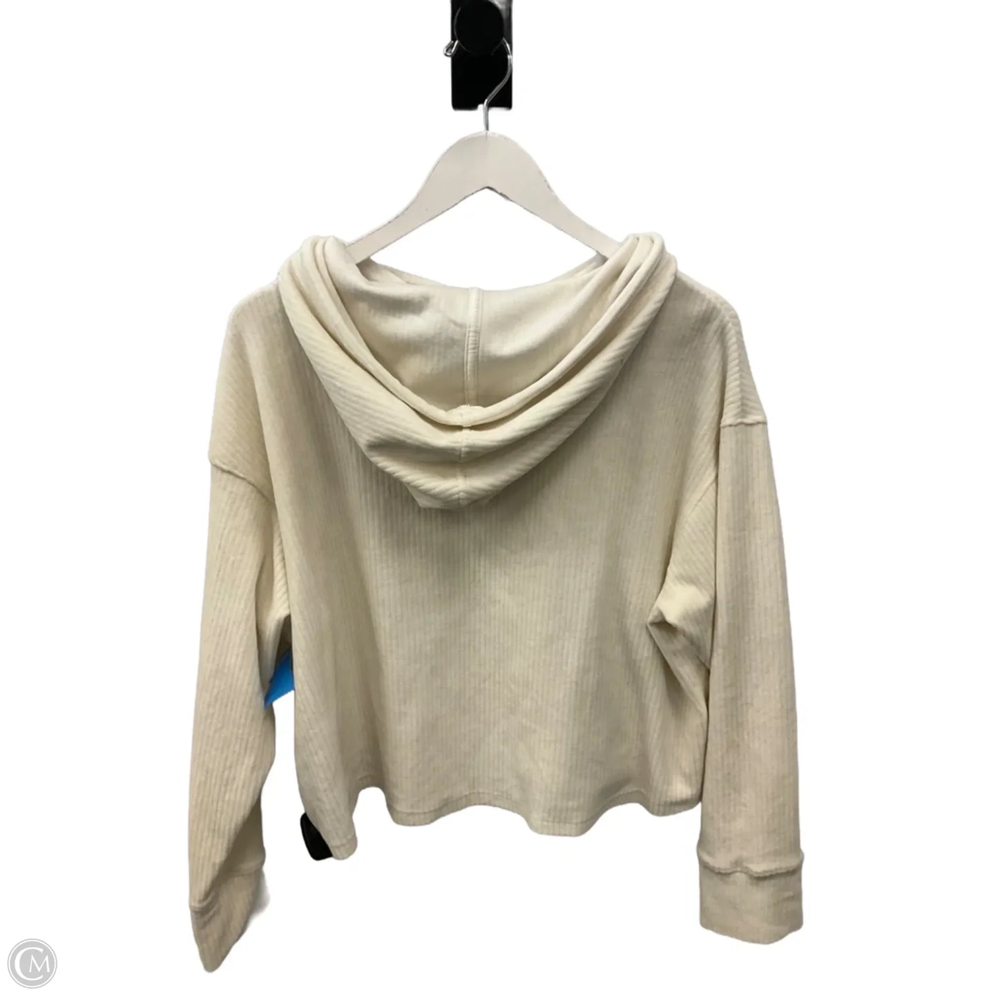 Sweatshirt Hoodie By Avia In Cream, Size: M