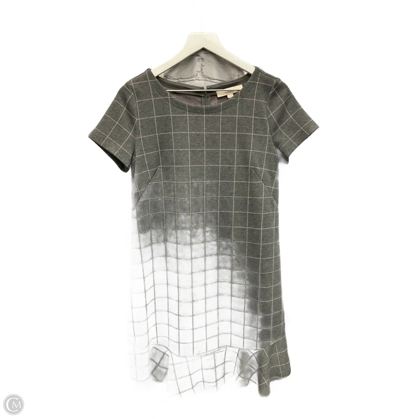 Dress Casual Midi By Loft In Grey, Size: S