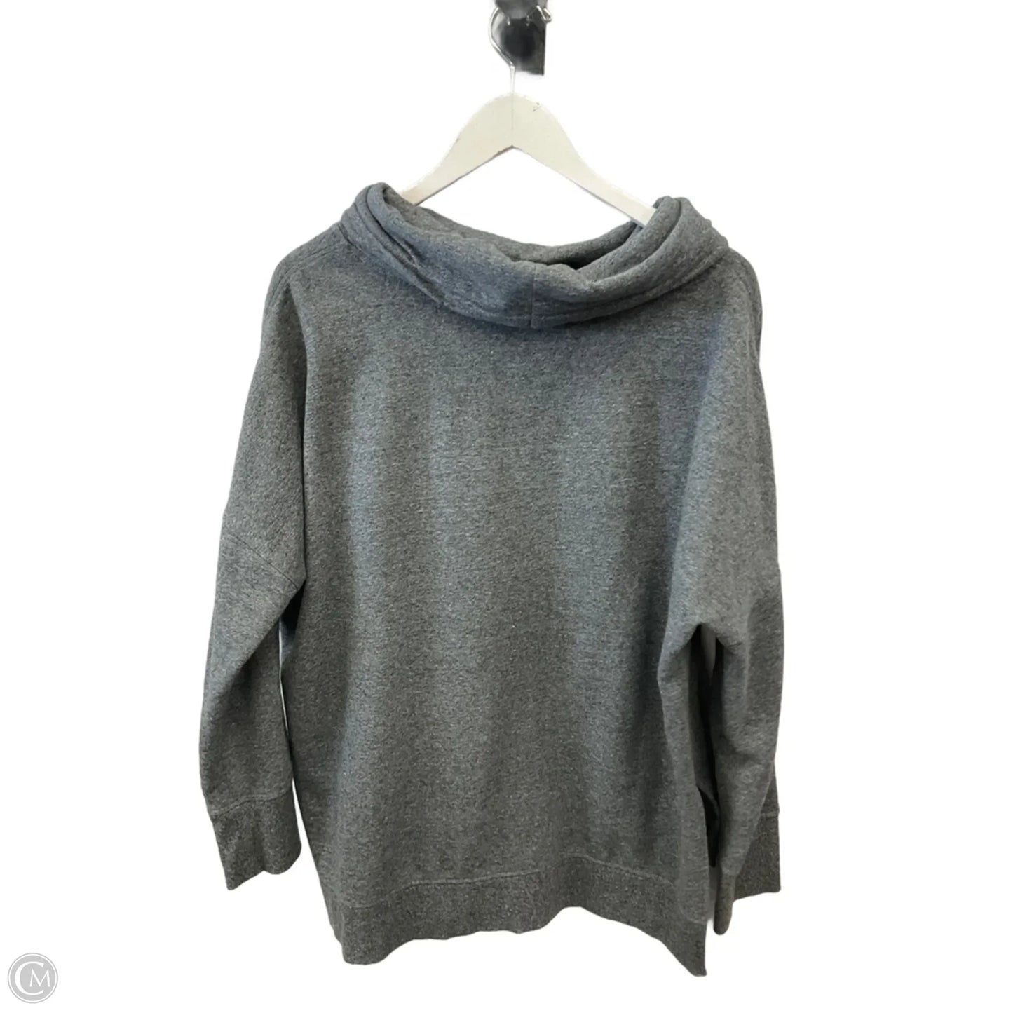 Sweatshirt Collar By Calvin Klein In Grey, Size: Xxl