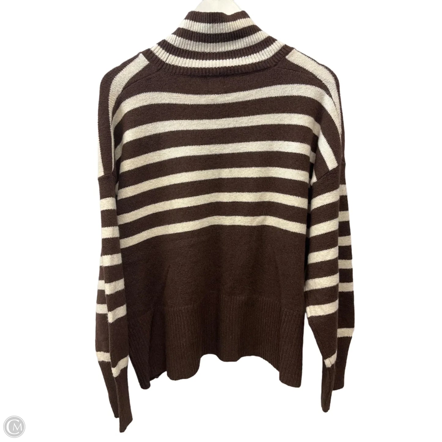 Sweater By A New Day In Brown & Cream, Size: Xl