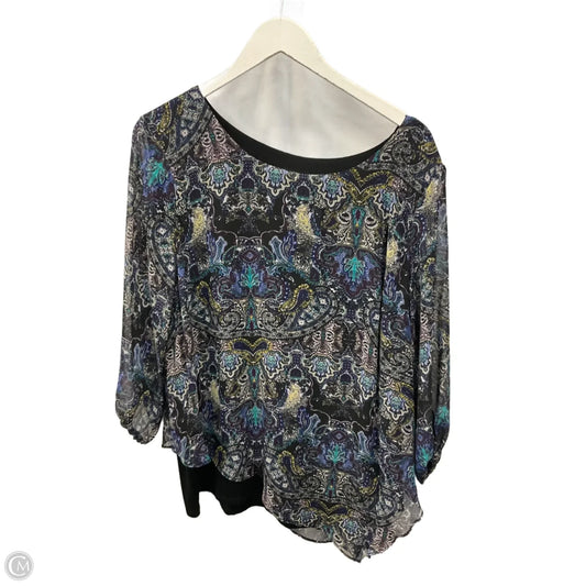 Top 3/4 Sleeve By Alyx In Multi-colored, Size: Xl