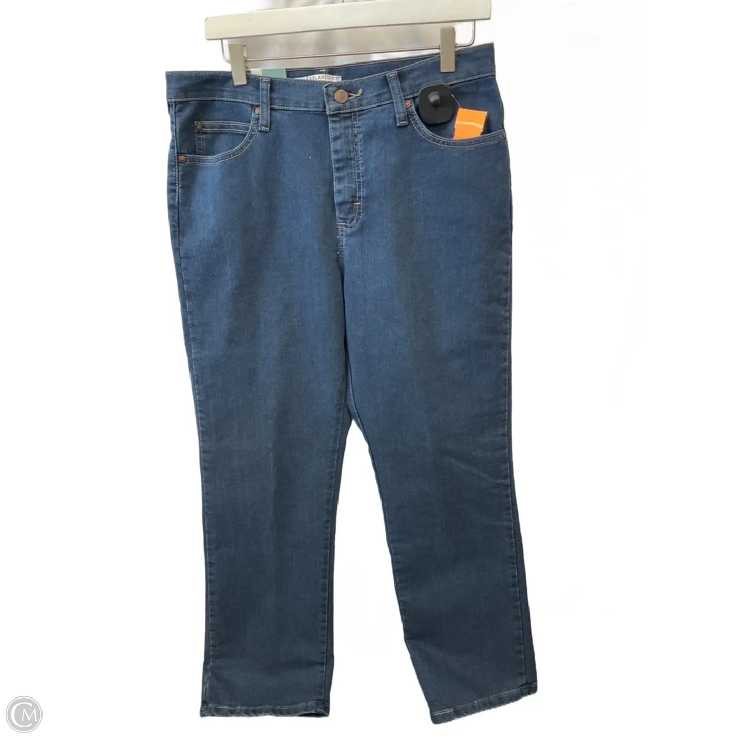Jeans Straight By Lee In Blue Denim, Size: 10