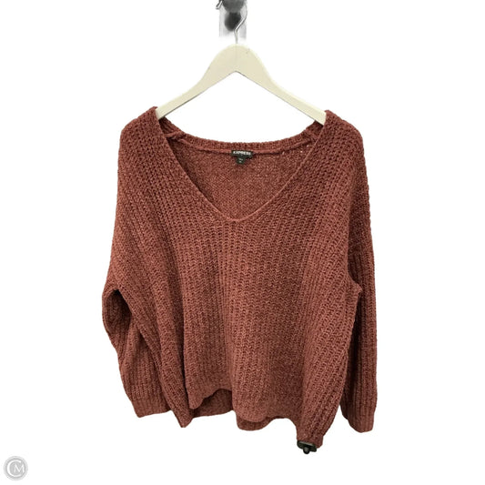 Sweater By Express In Brown, Size: L