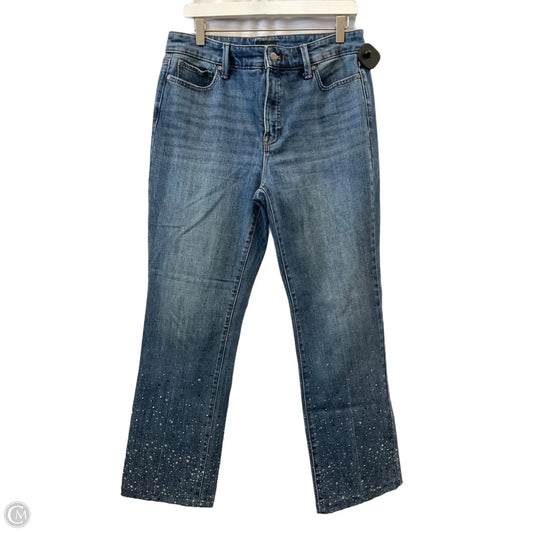 Jeans Straight By Talbots In Blue Denim, Size: 10