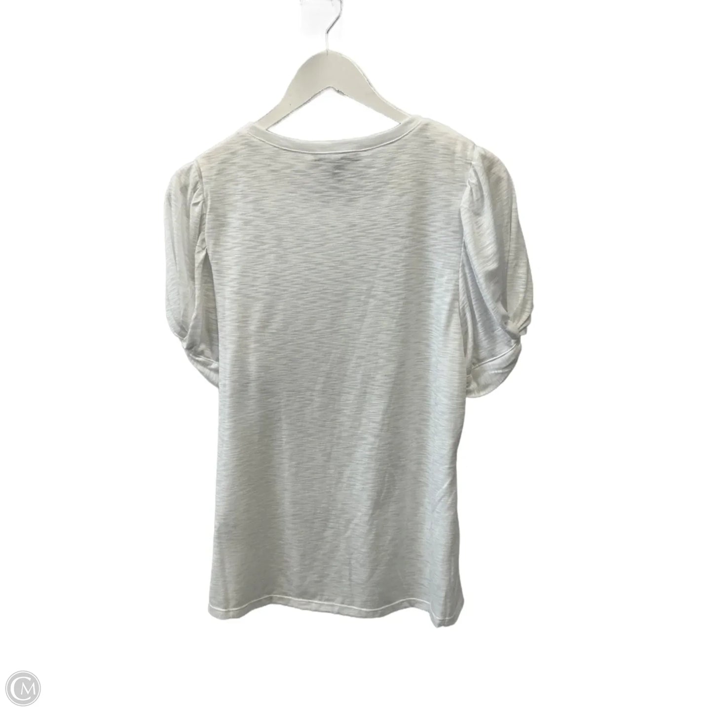 Top Short Sleeve By Inc In White, Size: L