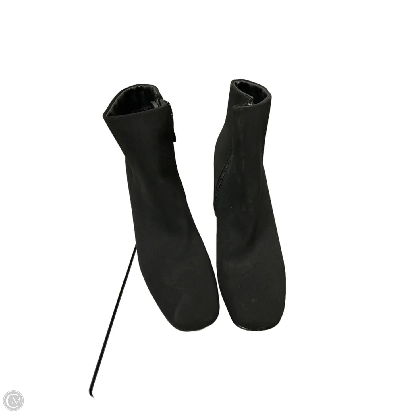 Boots Ankle Heels By Clothes Mentor In Black, Size: 11