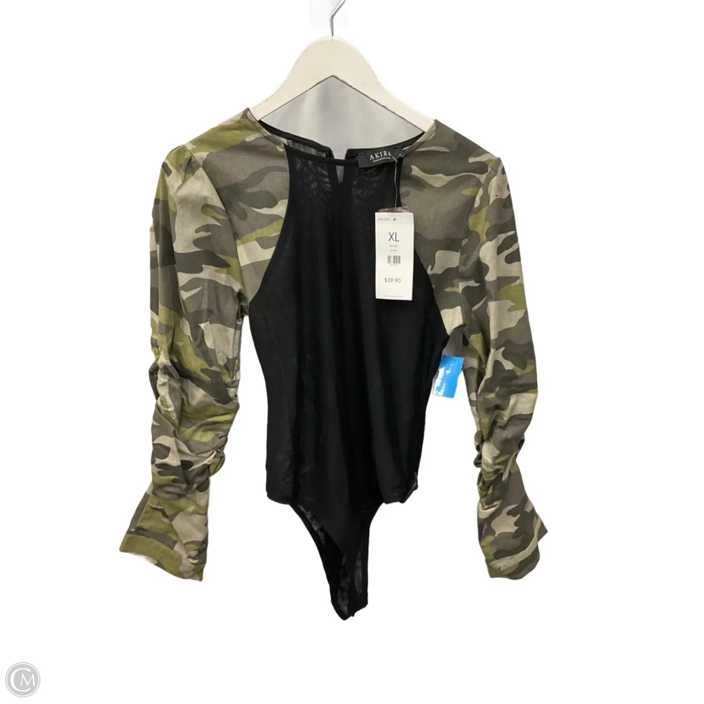 Bodysuit By Akira In Camouflage Print, Size: Xl