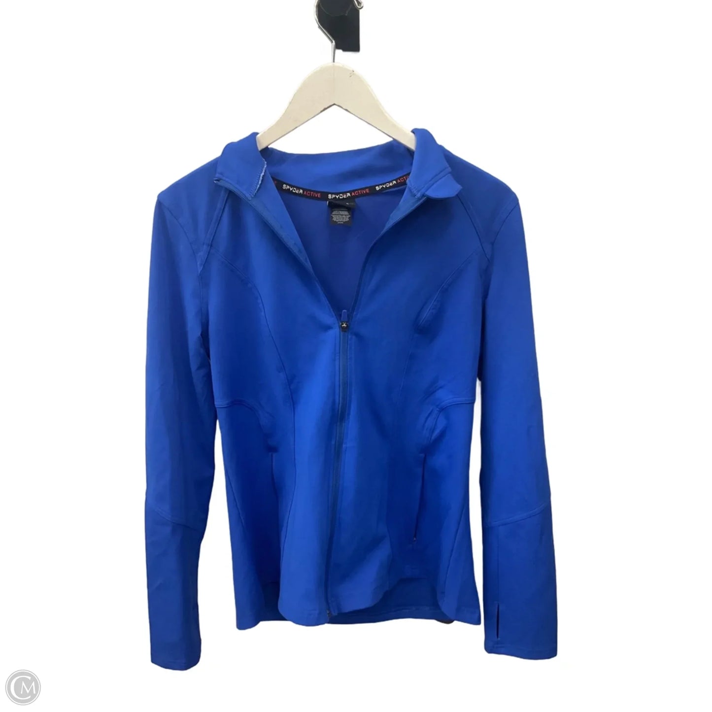 Athletic Jacket By Spyder In Blue, Size: L