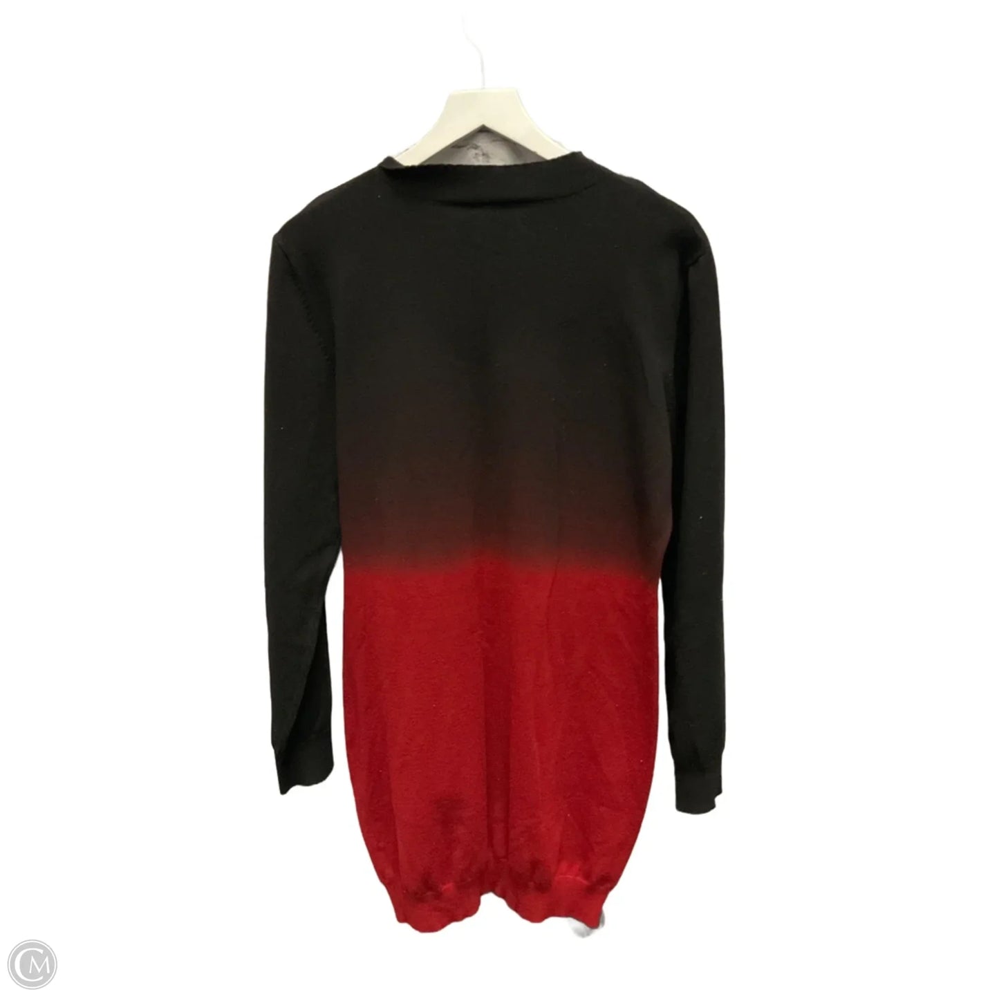 Dress Sweater By Clothes Mentor In Black & Red, Size: Xl