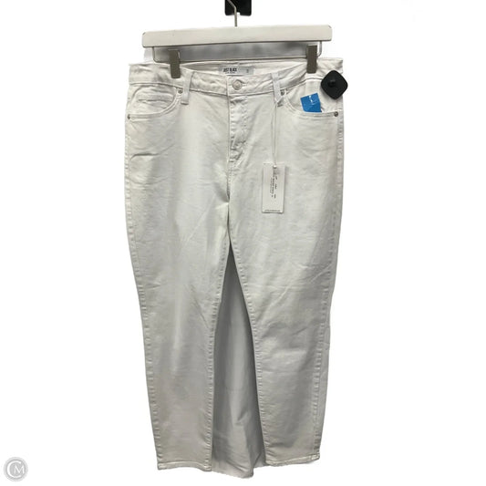 Jeans Skinny By Just Black In White Denim, Size: 12