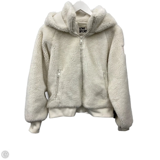 Jacket Faux Fur & Sherpa By Love & Sports In Cream, Size: Xs