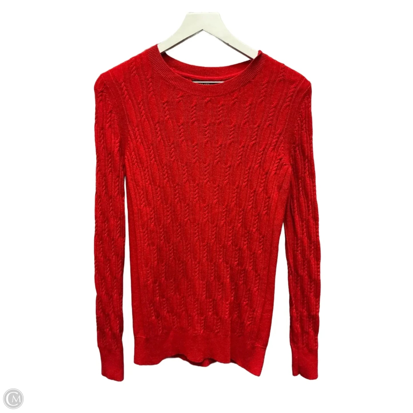 Top Long Sleeve By Banana Republic In Red, Size: M