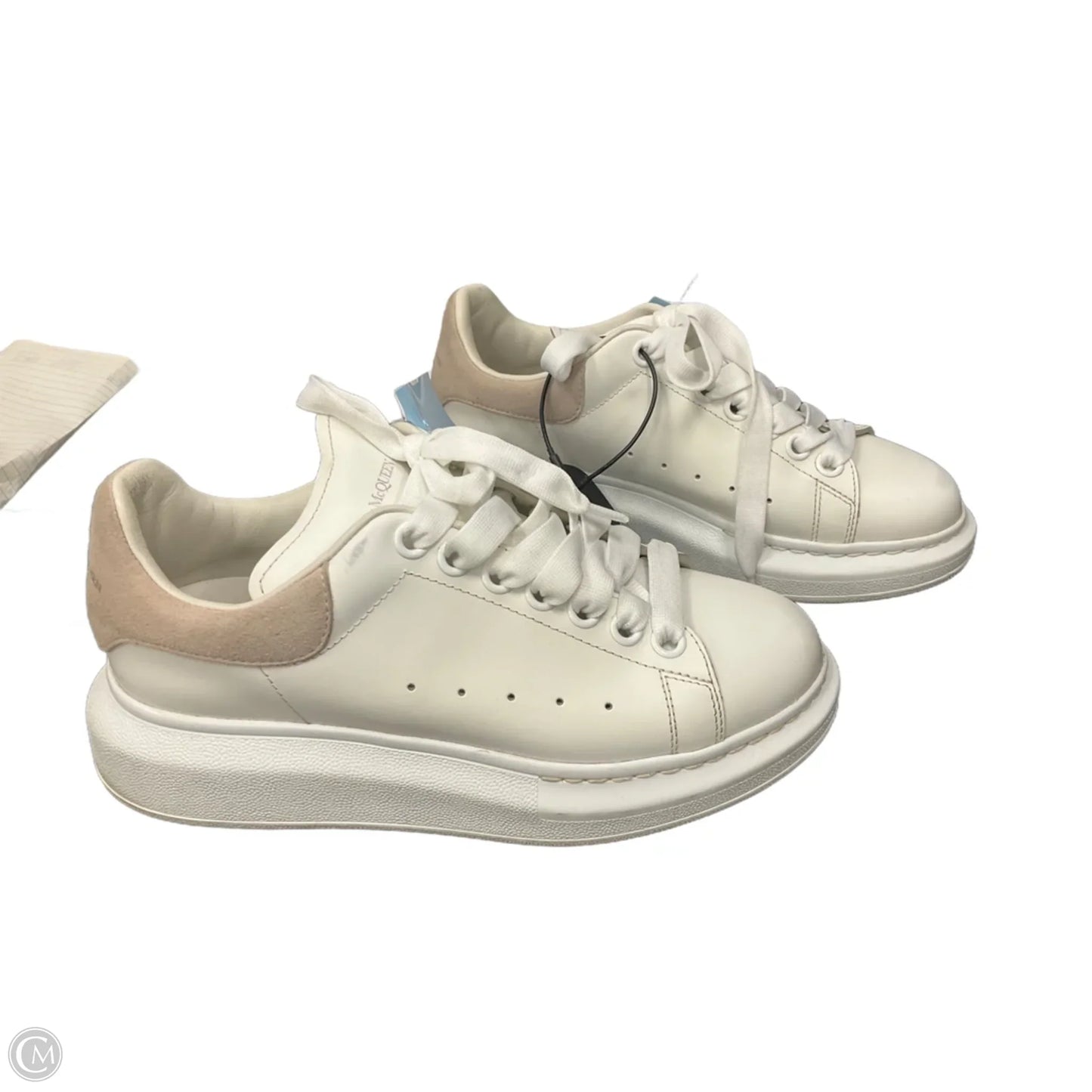 Shoes Luxury Designer By Alexander Mcqueen In White, Size: 6.5