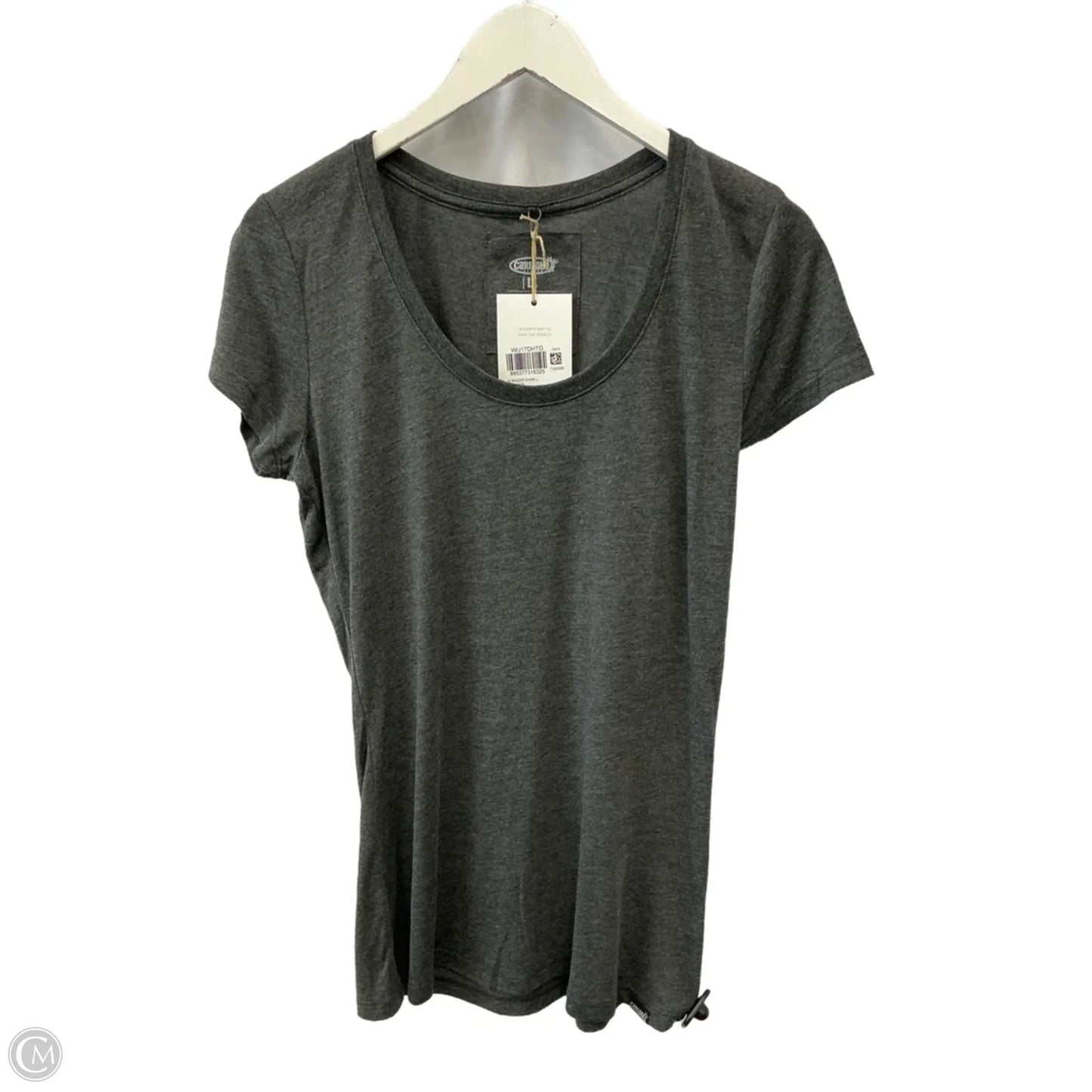 Top Short Sleeve By Clothes Mentor In Grey, Size: L