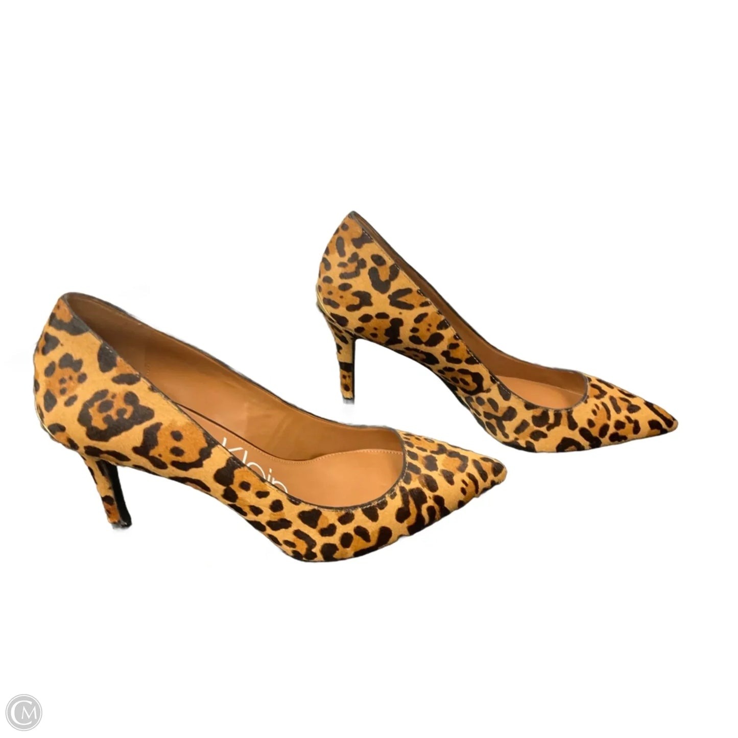 Shoes Heels Stiletto By Calvin Klein In Animal Print, Size: 8.5