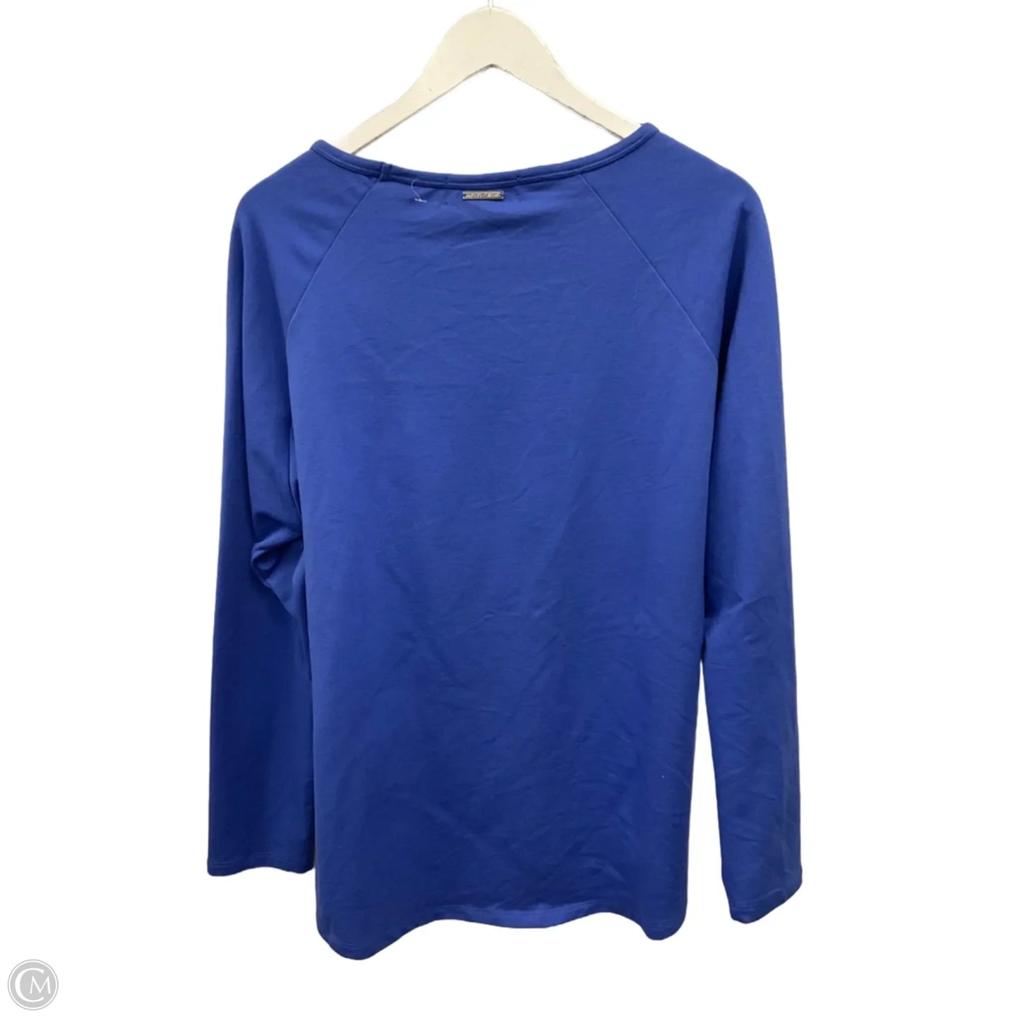 Top Long Sleeve By Michael By Michael Kors In Blue, Size: 1x