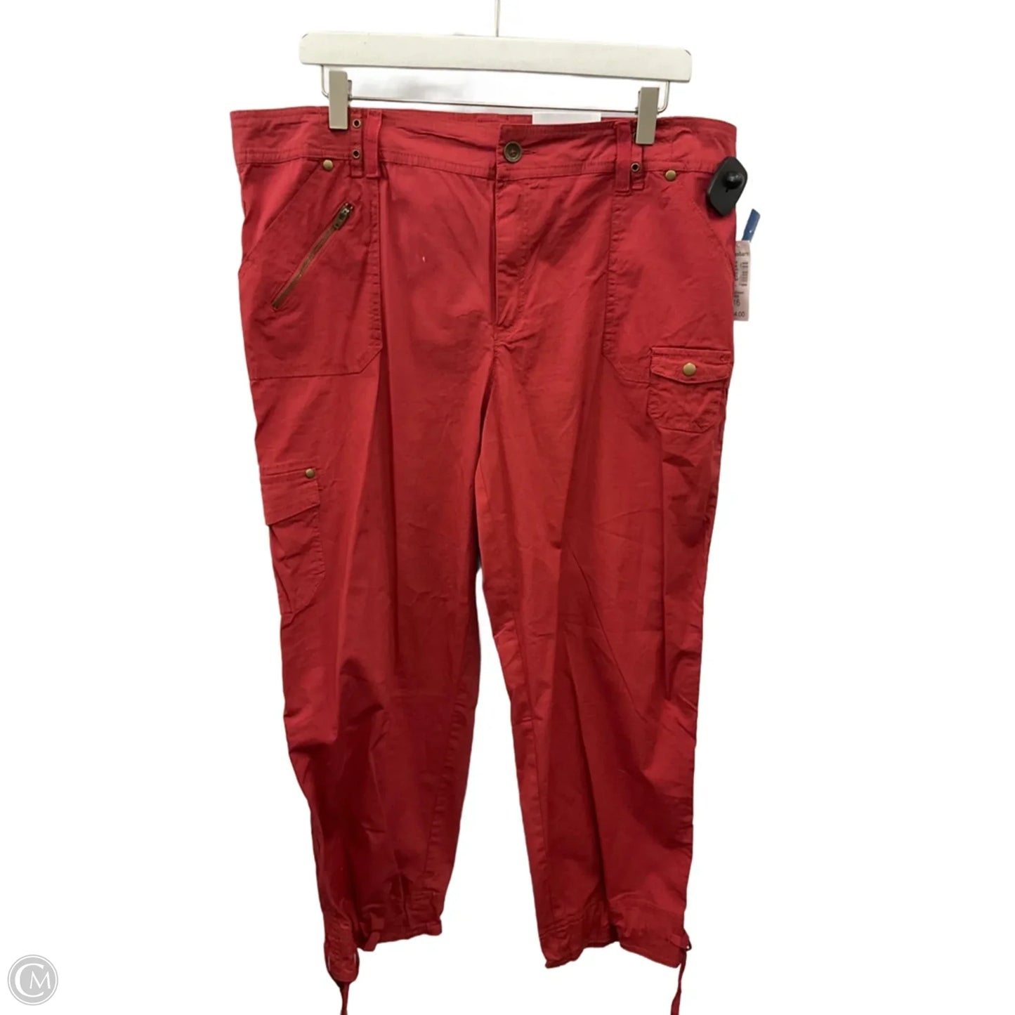 Pants Cropped By Westport In Red, Size: 16