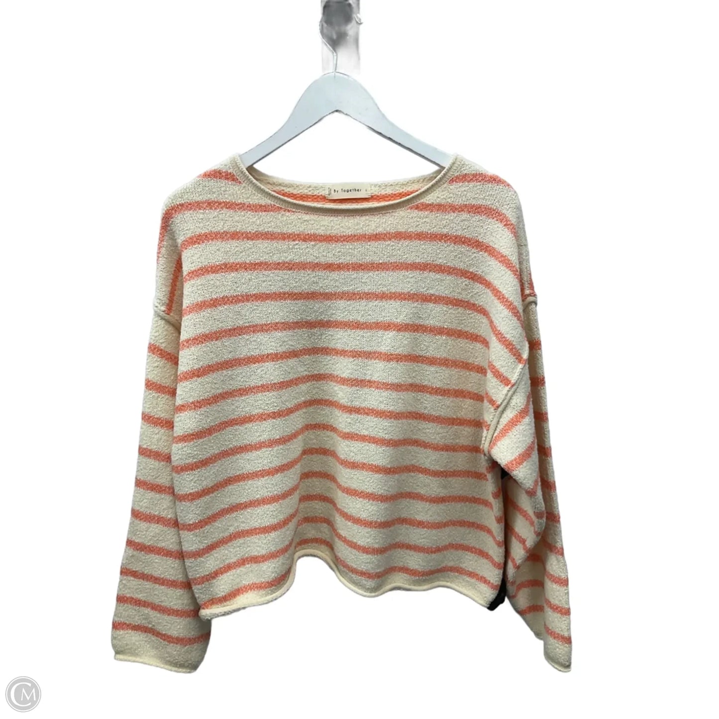 Sweater By By Together In Striped Pattern, Size: L