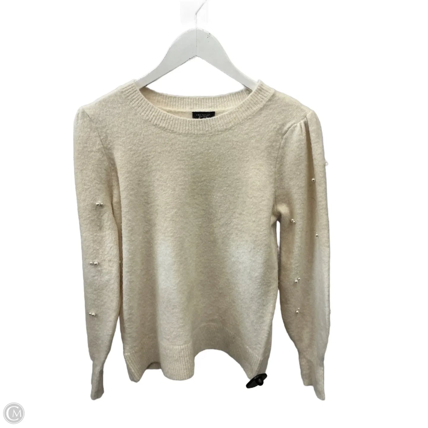 Sweater By Ann Taylor In Cream, Size: S