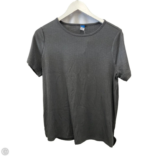Top Short Sleeve By Old Navy In Grey, Size: M