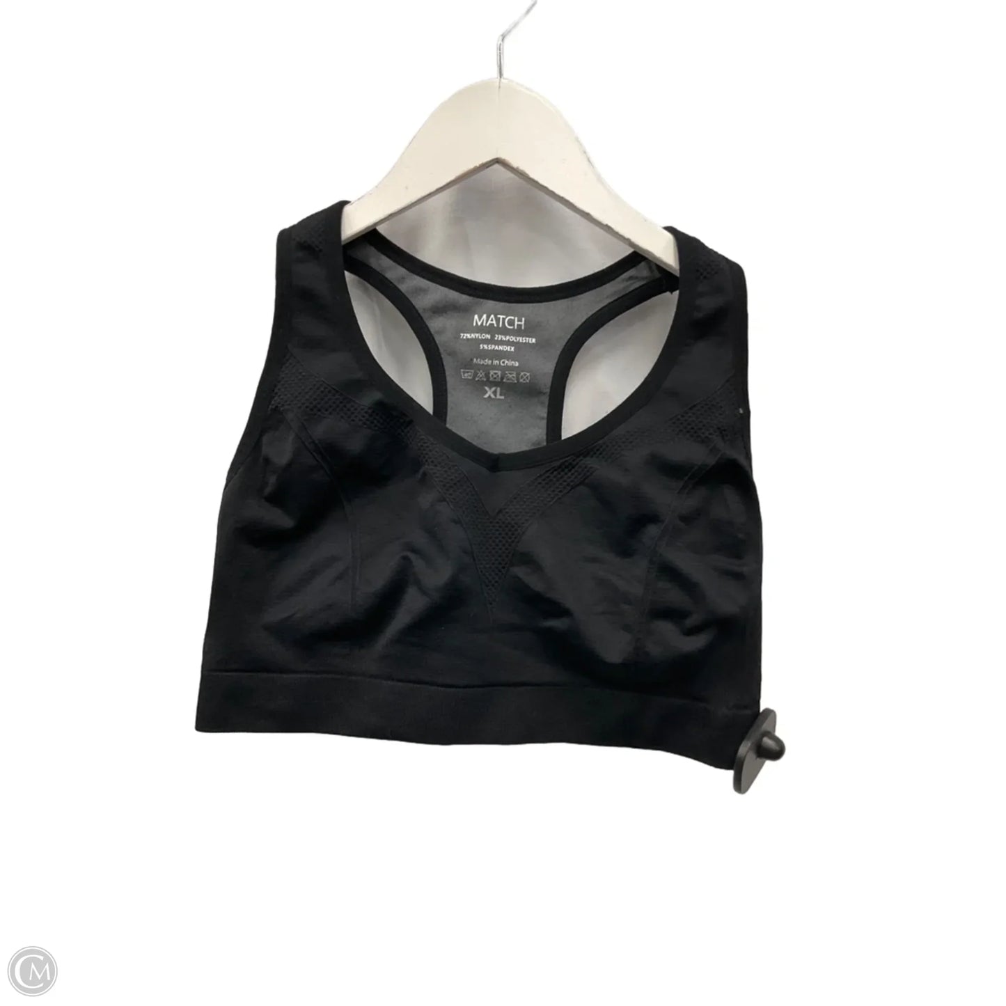 Athletic Bra By Clothes Mentor In Black, Size: Xl
