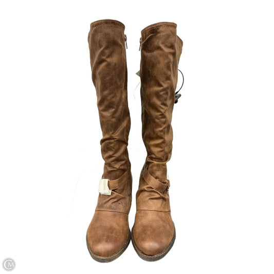 Boots Knee Flats By Sugar In Brown, Size: 7.5