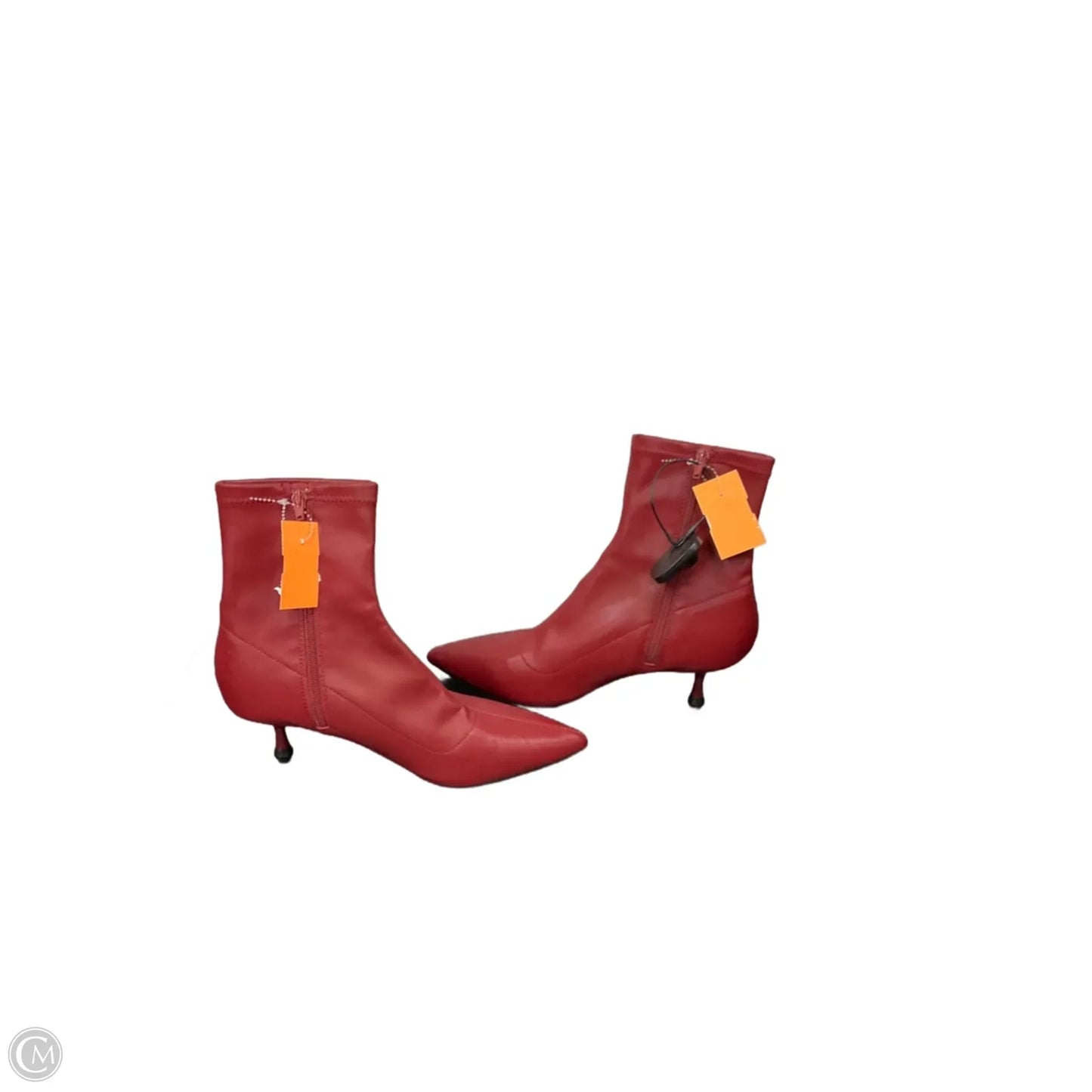 Boots Ankle Heels By Madden Girl In Red, Size: 8
