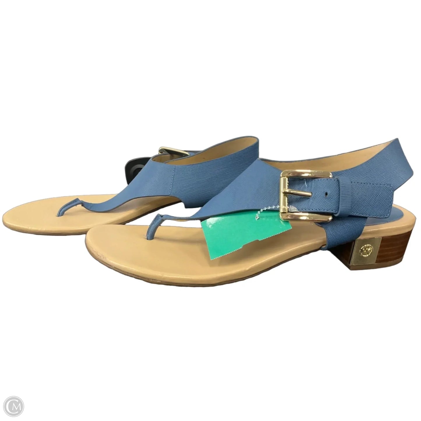 Sandals Flats By Michael By Michael Kors In Blue, Size: 9.5