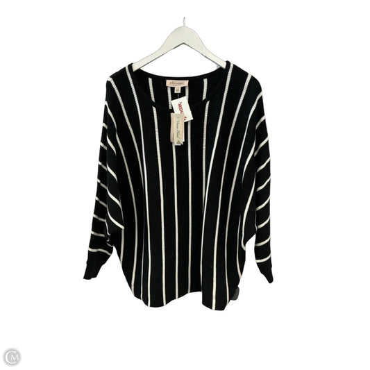 Sweater By Philosophy In Black & White, Size: 1x