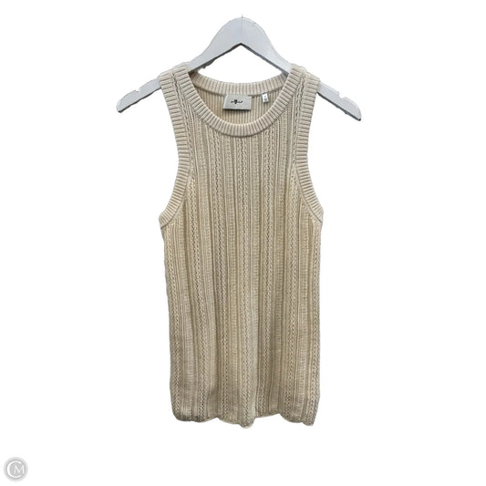 Top Sleeveless By 7 For All Mankind In Cream, Size: M