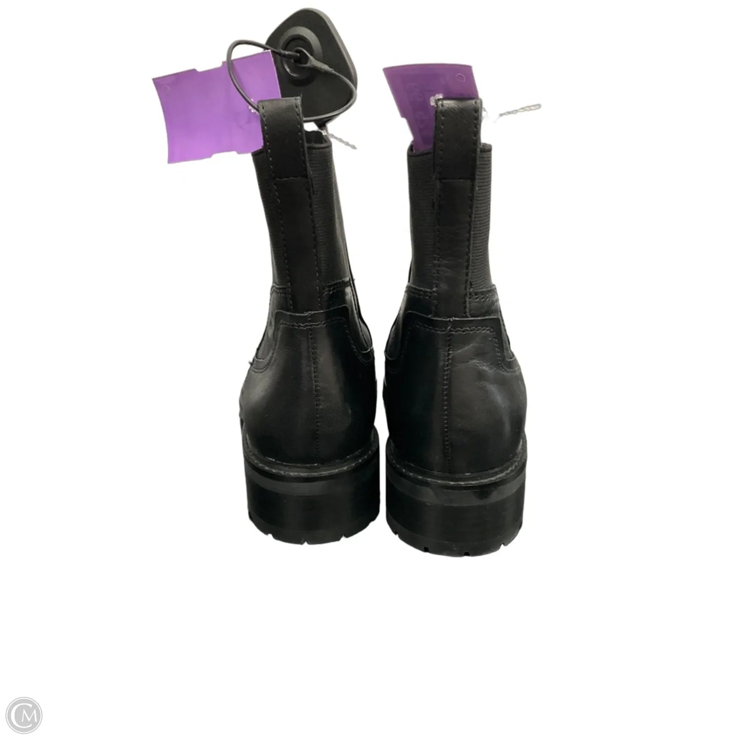 Boots Ankle Heels By Clothes Mentor In Black, Size: 8