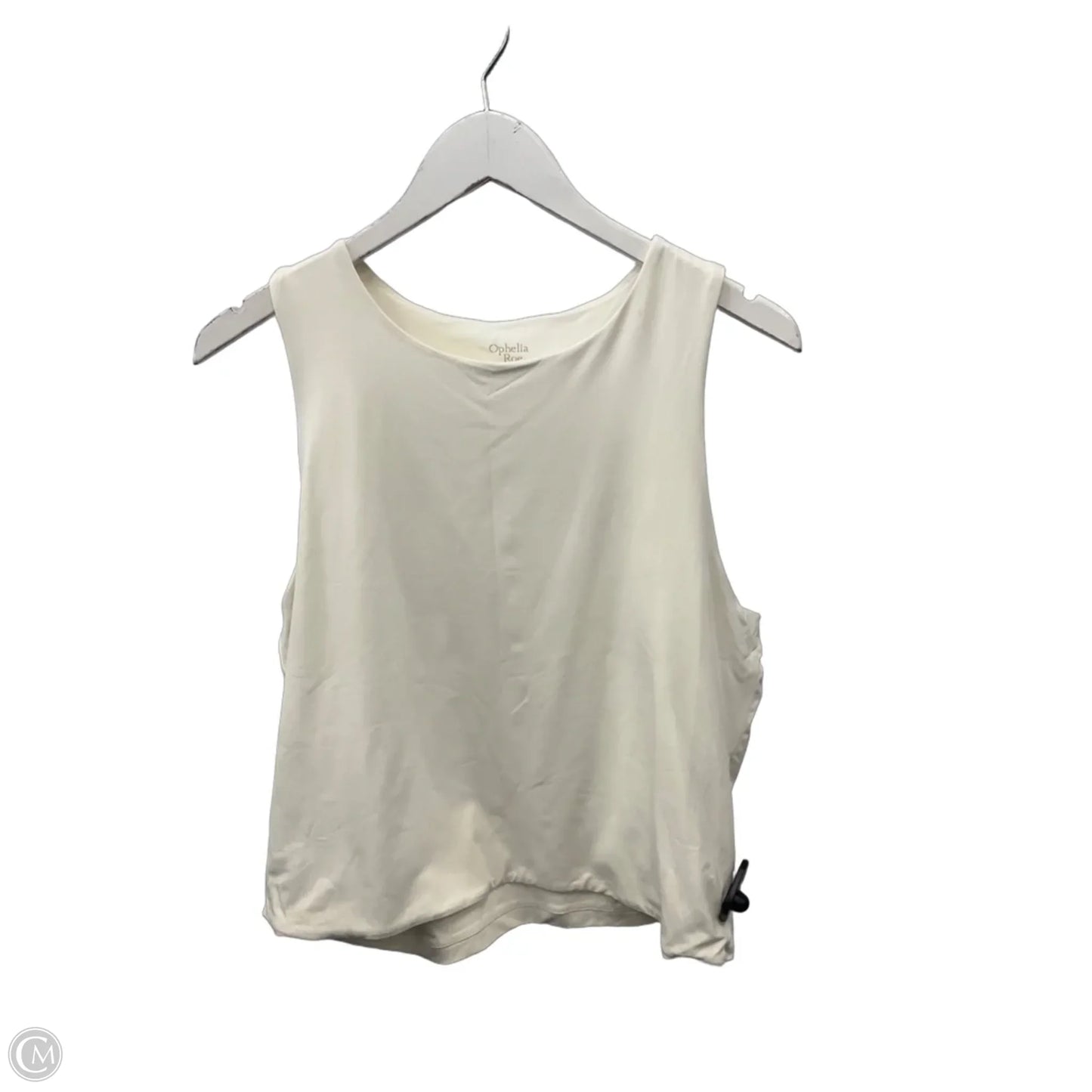 Top Sleeveless By Ophelia Roe In White, Size: 1x