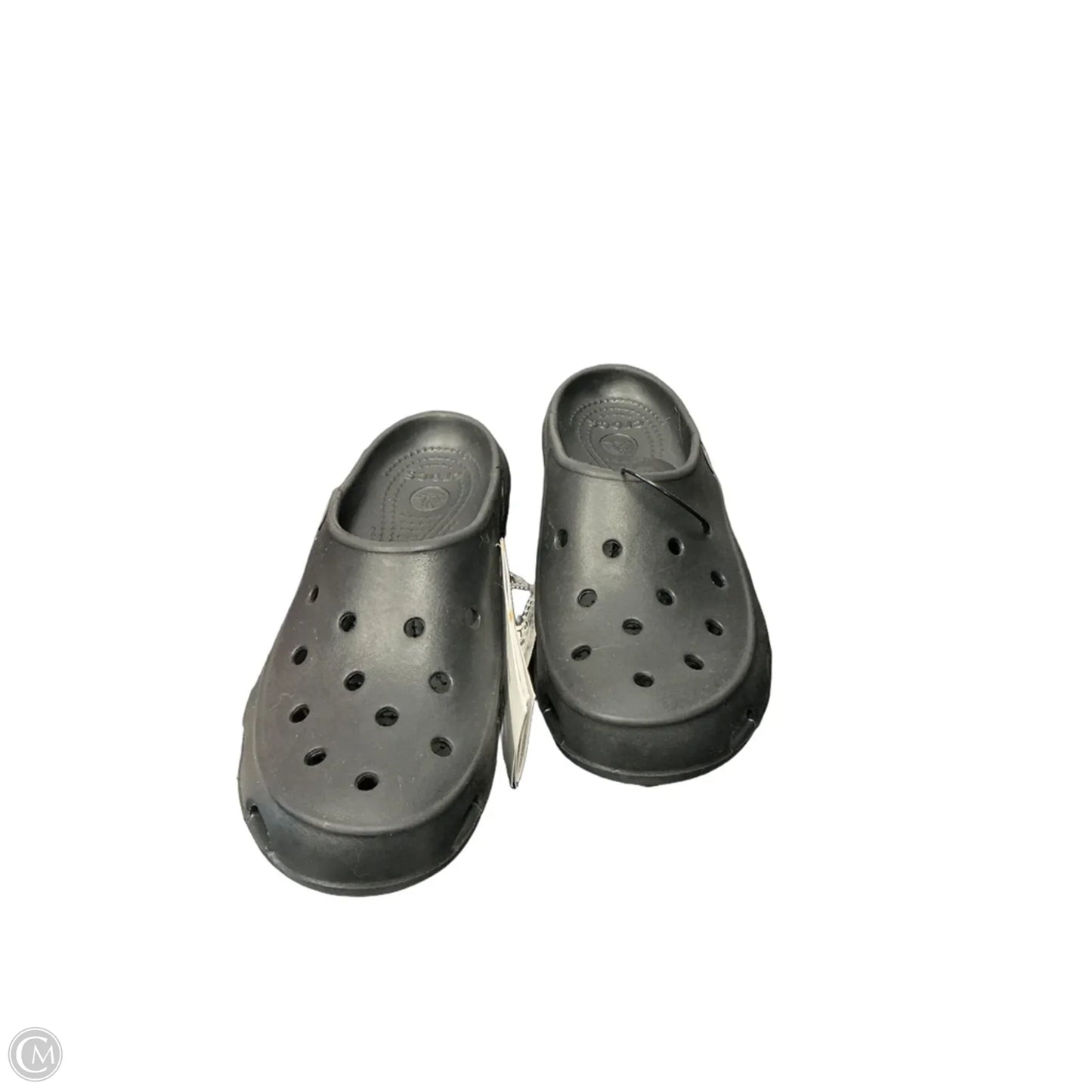 Shoes Flats By Crocs In Black, Size: 7