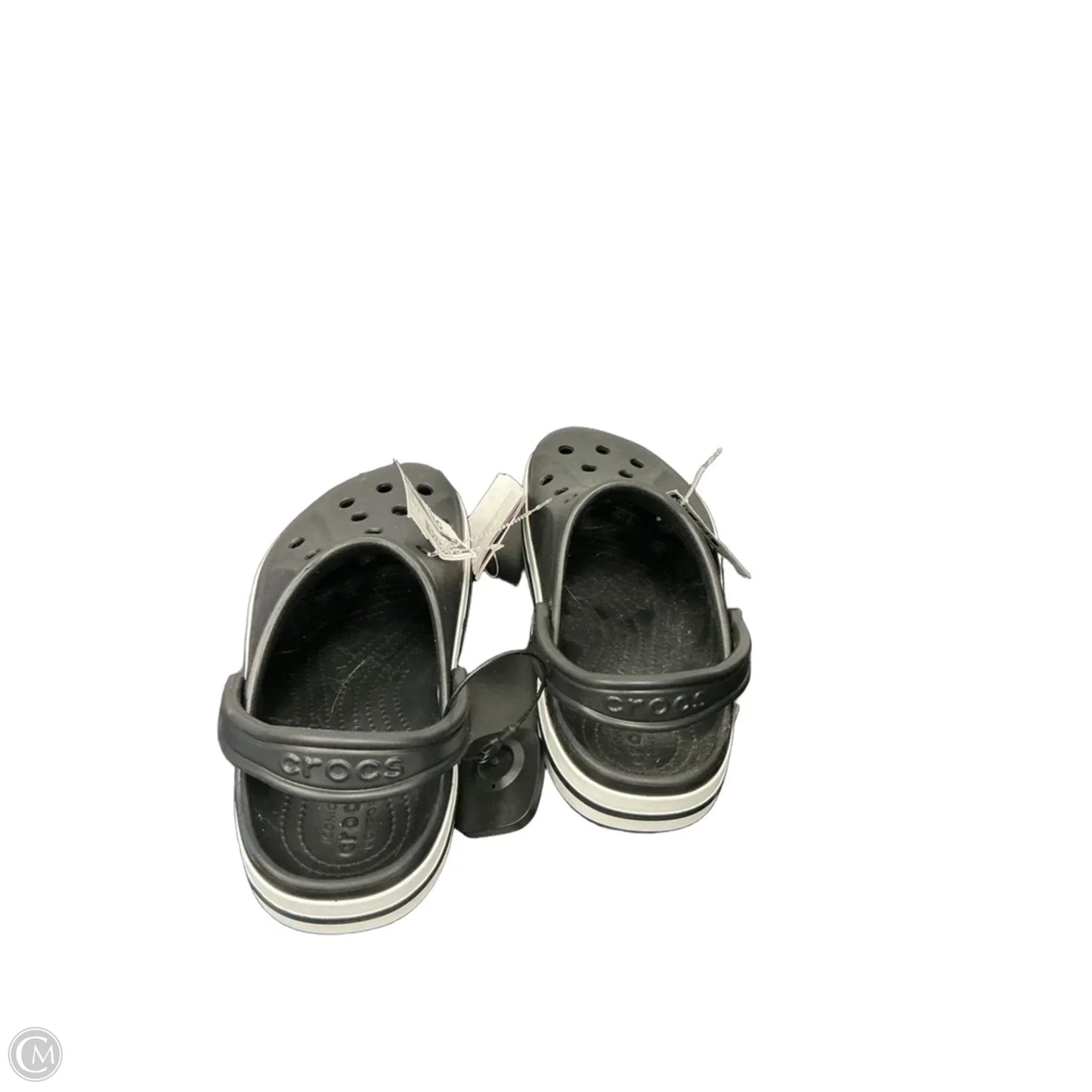 Shoes Flats By Crocs In Black, Size: 7.5