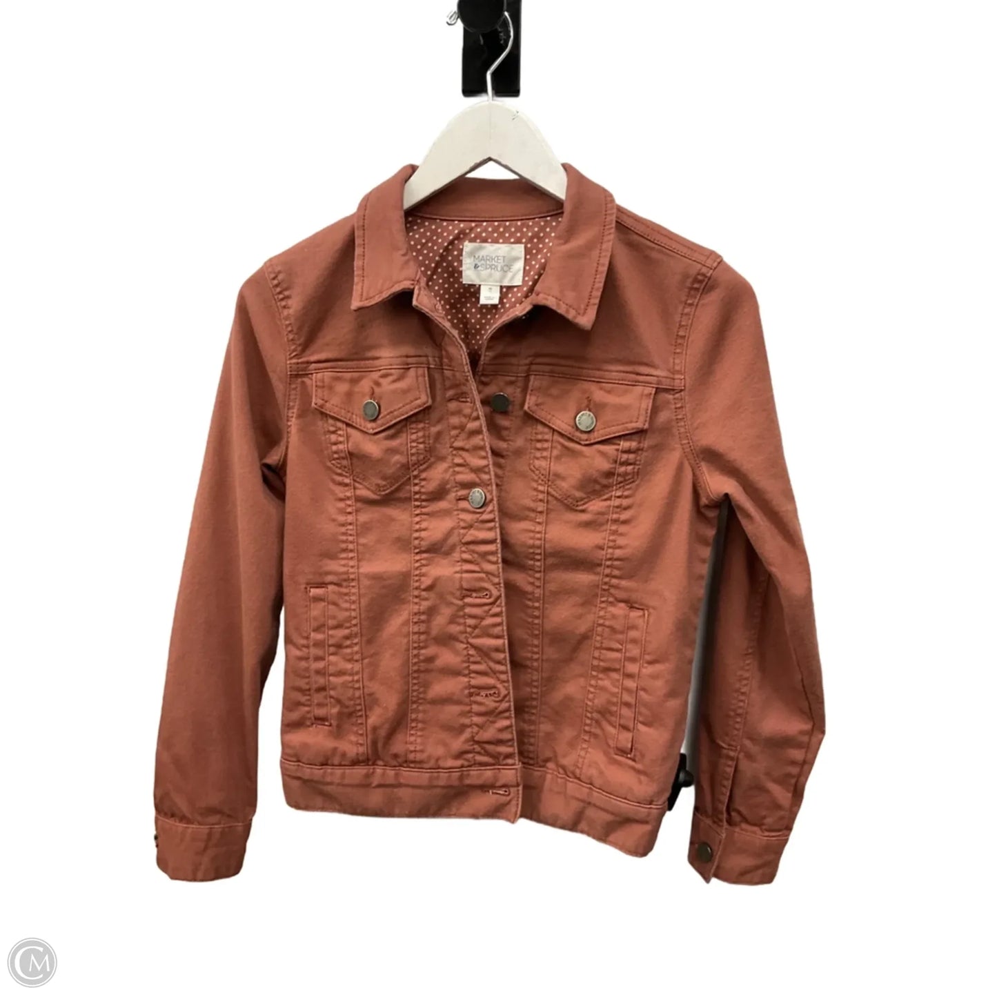 Jacket Denim By Market & Spruce In Brown, Size: Xs