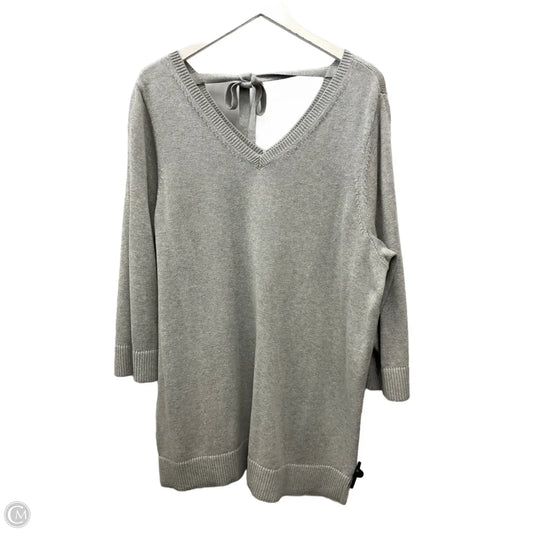 Sweater By Talbots In Silver, Size: 2x