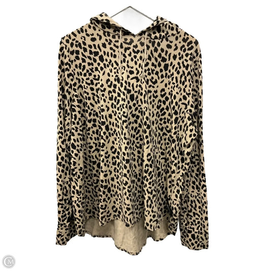 Top Long Sleeve By Belle By Kim Gravel In Animal Print, Size: 2x