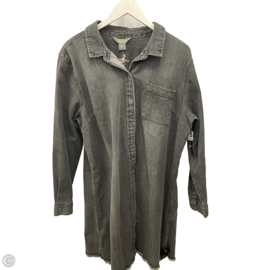 Dress Casual Short By Natural Reflections In Grey, Size: 1x