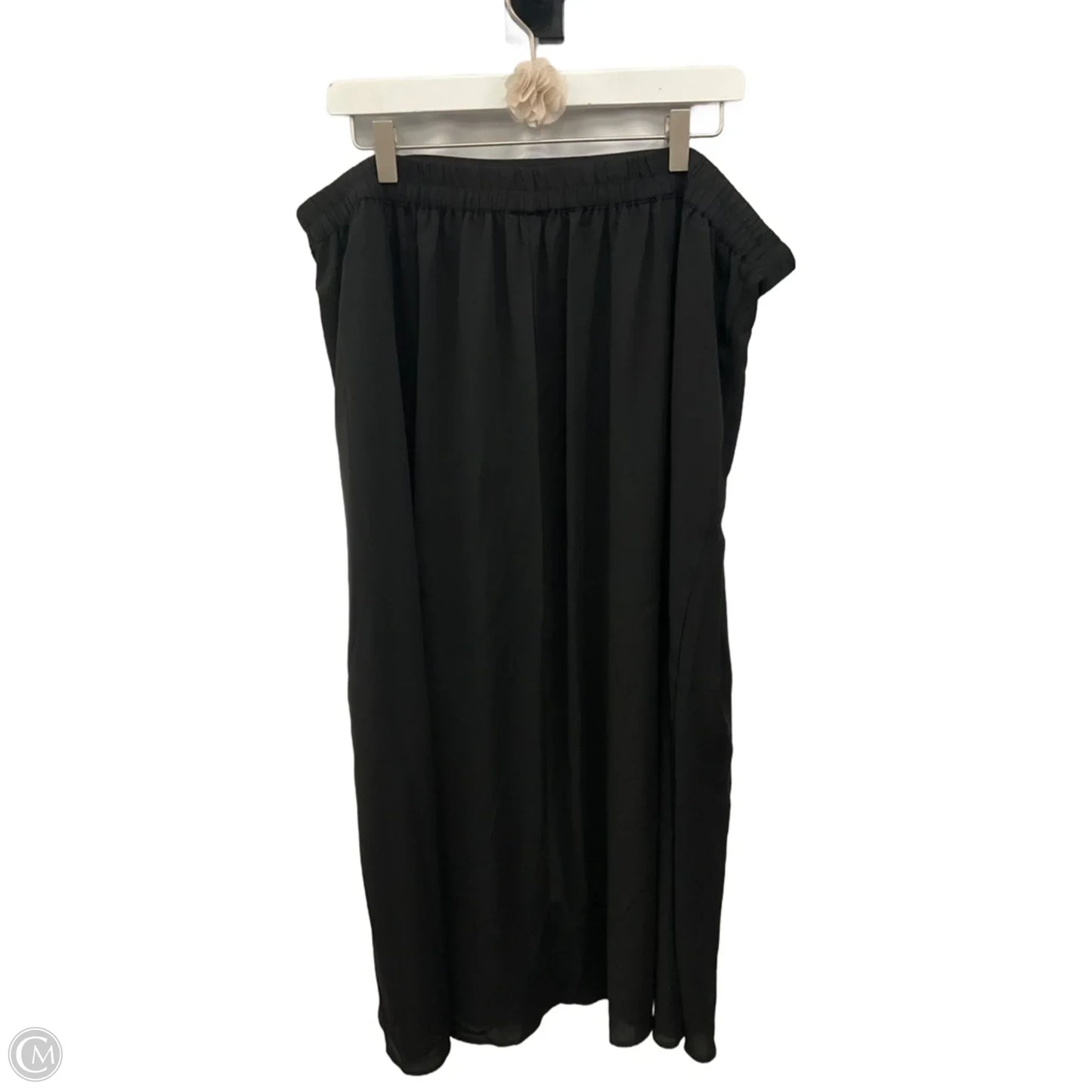 Skirt Midi By Vince Camuto In Black, Size: Xxl