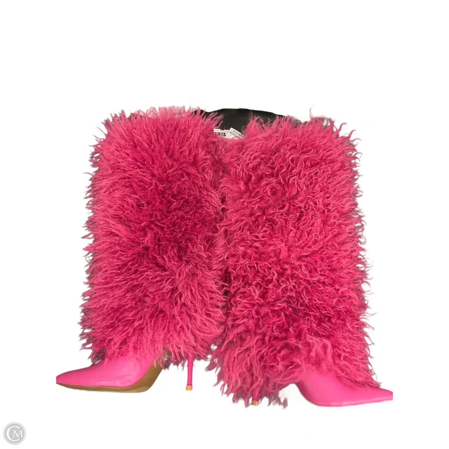 Boots Knee Heels By Fashion Nova In Pink, Size: 8