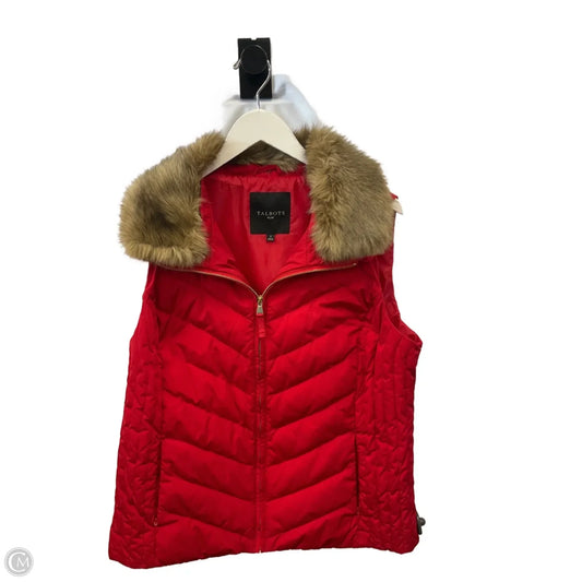 Vest Puffer & Quilted By Talbots In Red, Size: Xl