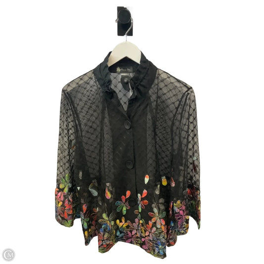 Top 3/4 Sleeve By Clothes Mentor In Black, Size: Xl