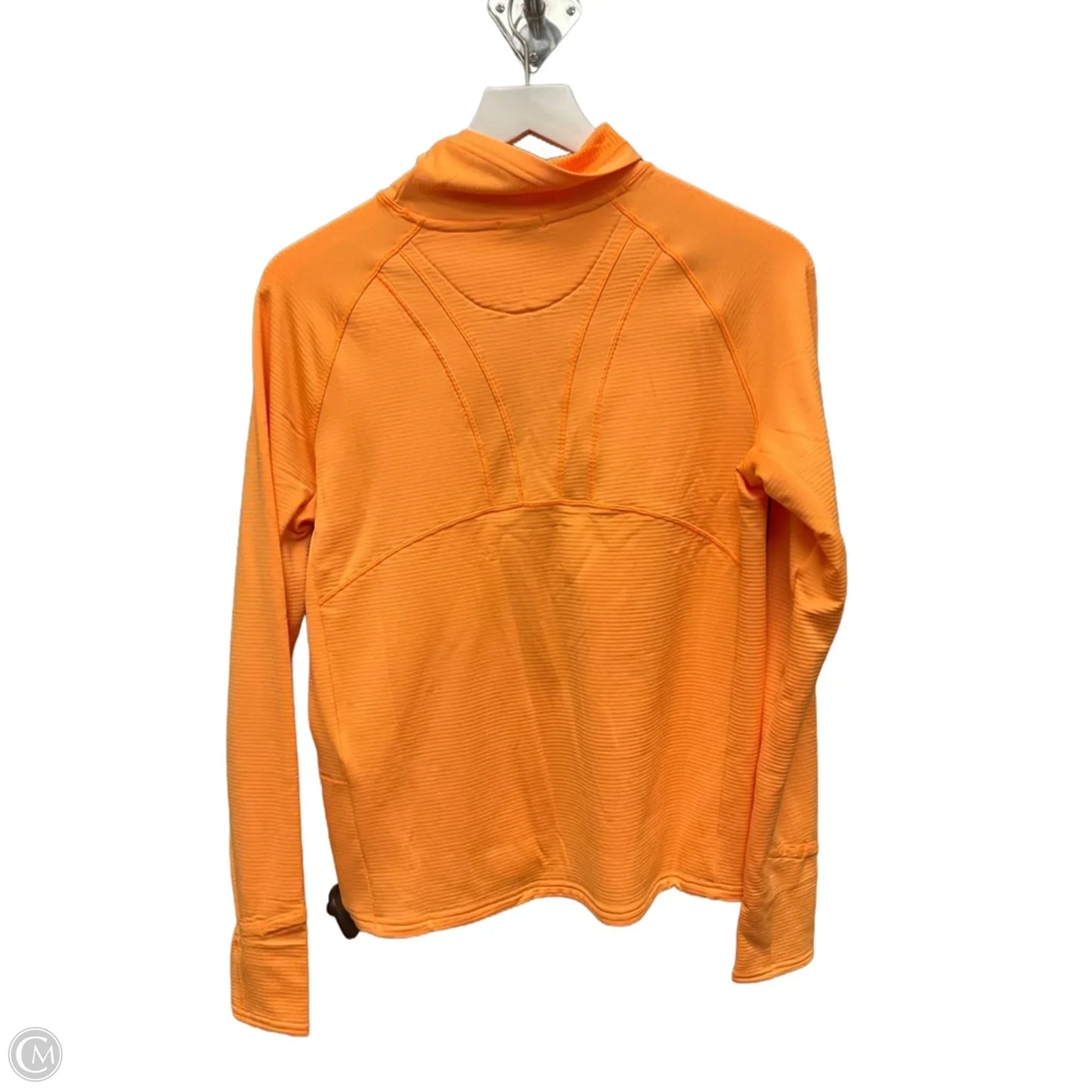 Athletic Top Long Sleeve Collar By Brooks In Orange, Size: M
