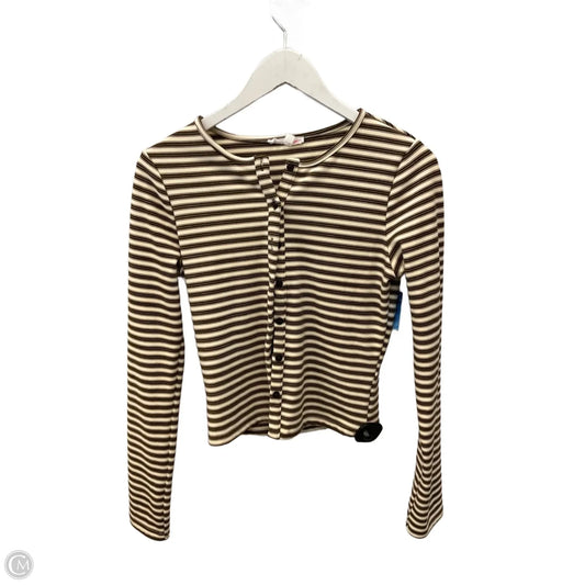 Lounge Set Pants By Bailey Rose In Cream & Tan, Size: M