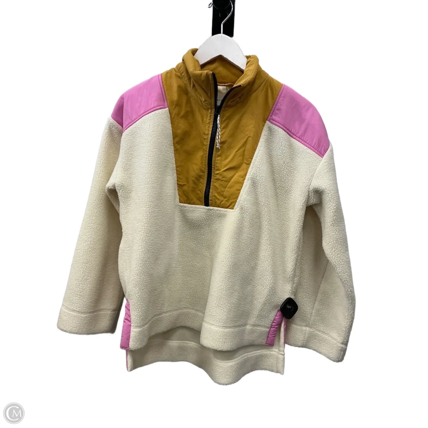 Athletic Fleece By Free Assembly In Cream & Pink, Size: M