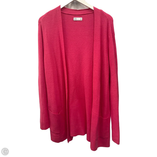Sweater Cardigan By Croft And Barrow In Pink, Size: Xl