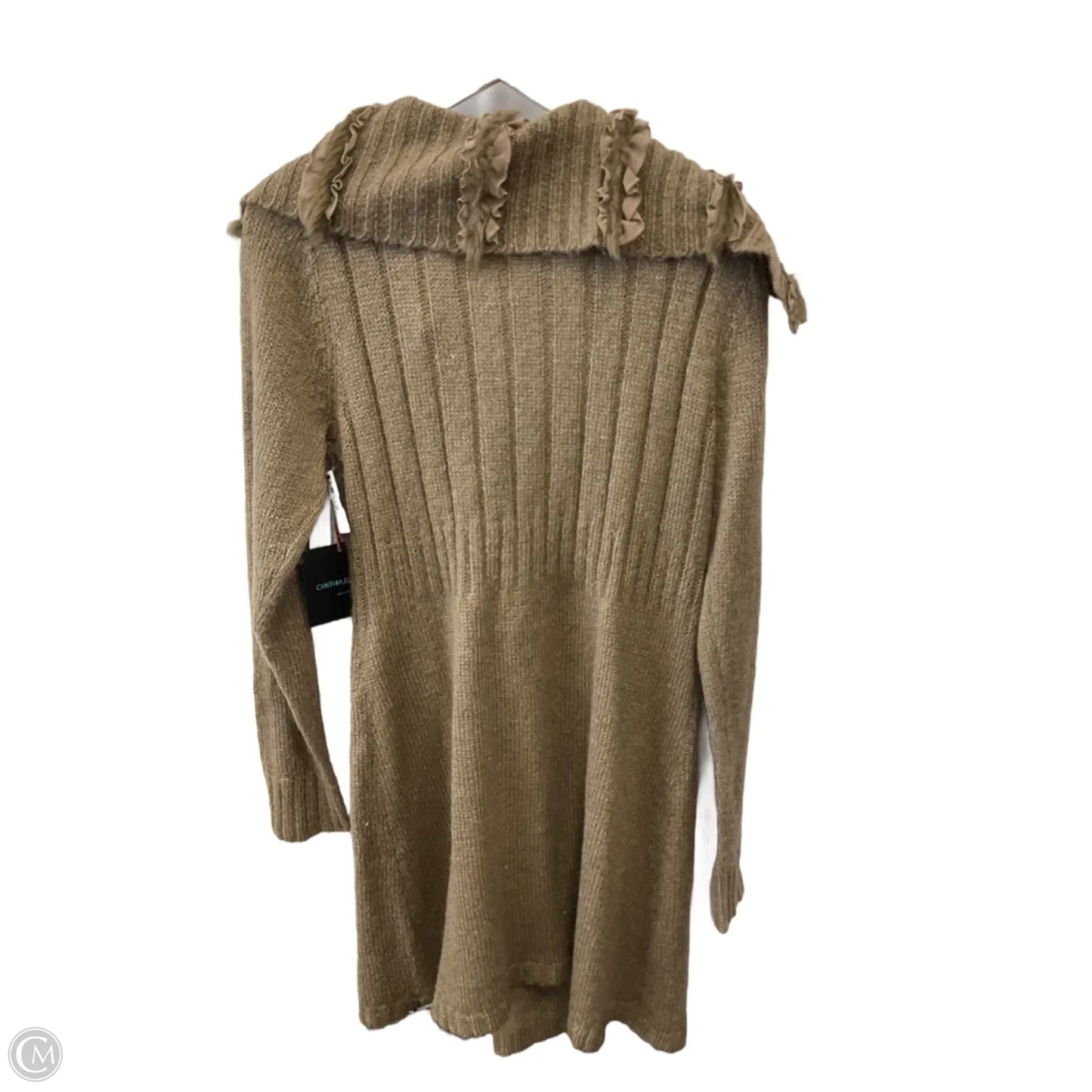 Sweater Cardigan By Cynthia Rowley In Tan, Size: Xl
