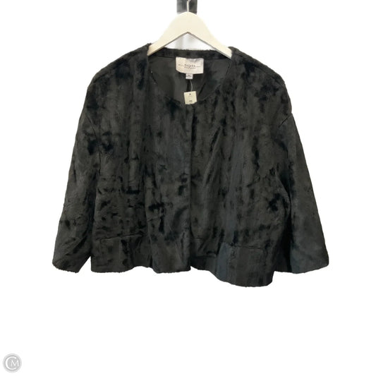 Jacket Faux Fur & Sherpa By Clothes Mentor In Black, Size: Xl