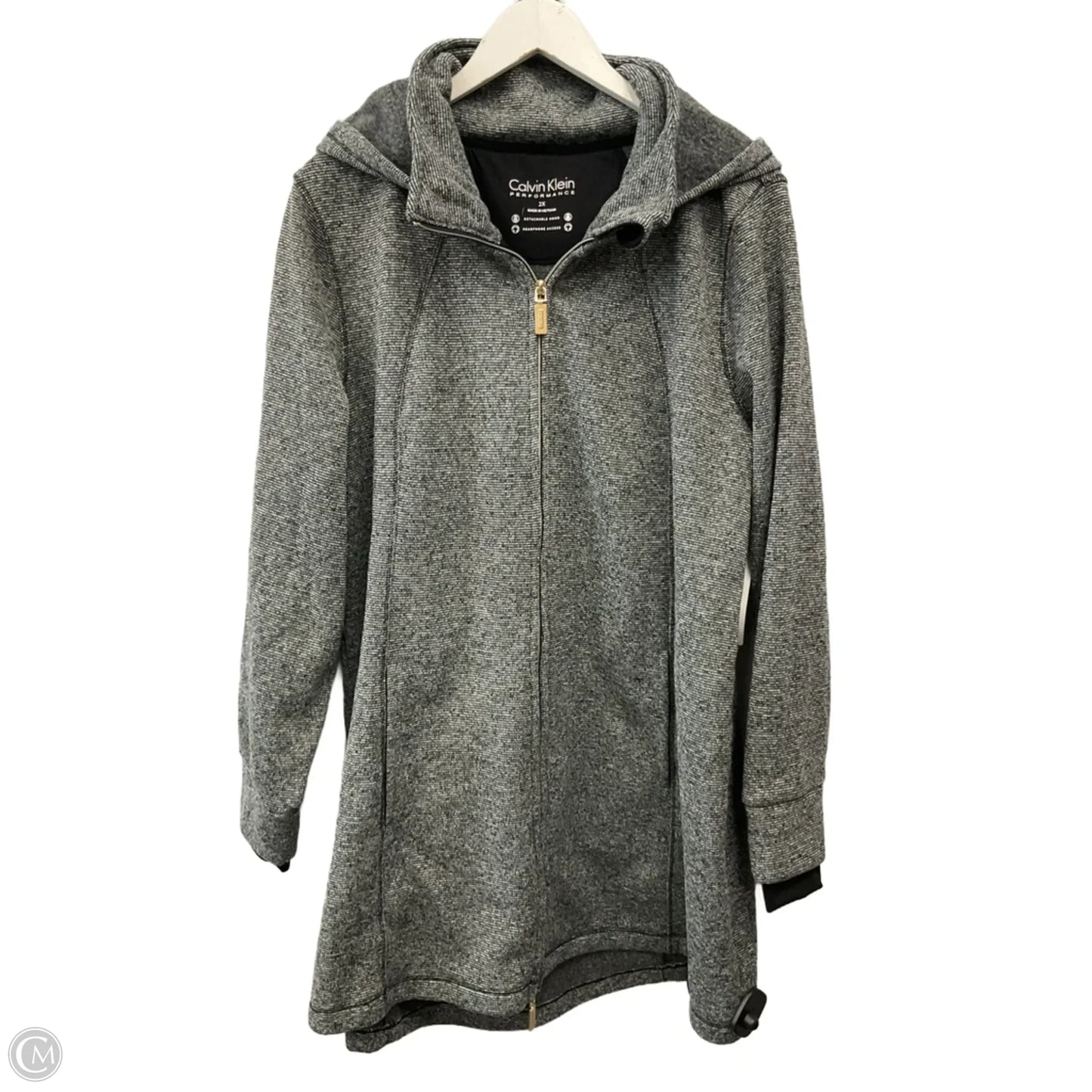 Jacket Other By Calvin Klein Performance In Grey, Size: 2x